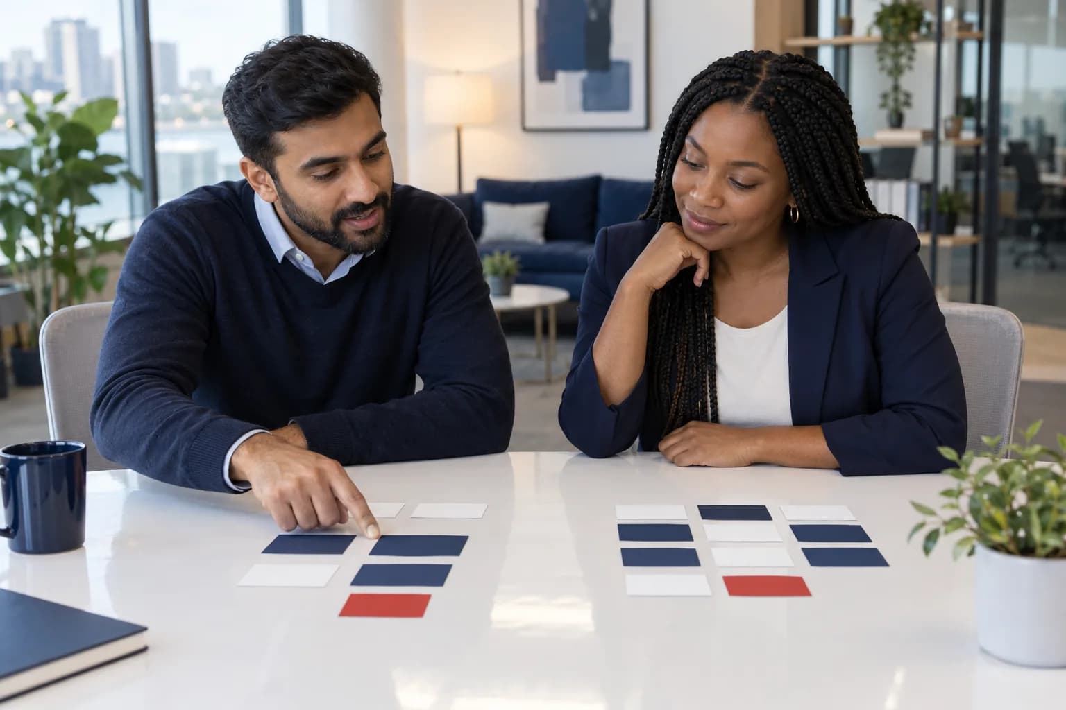A b2b/b2c services specialist at work