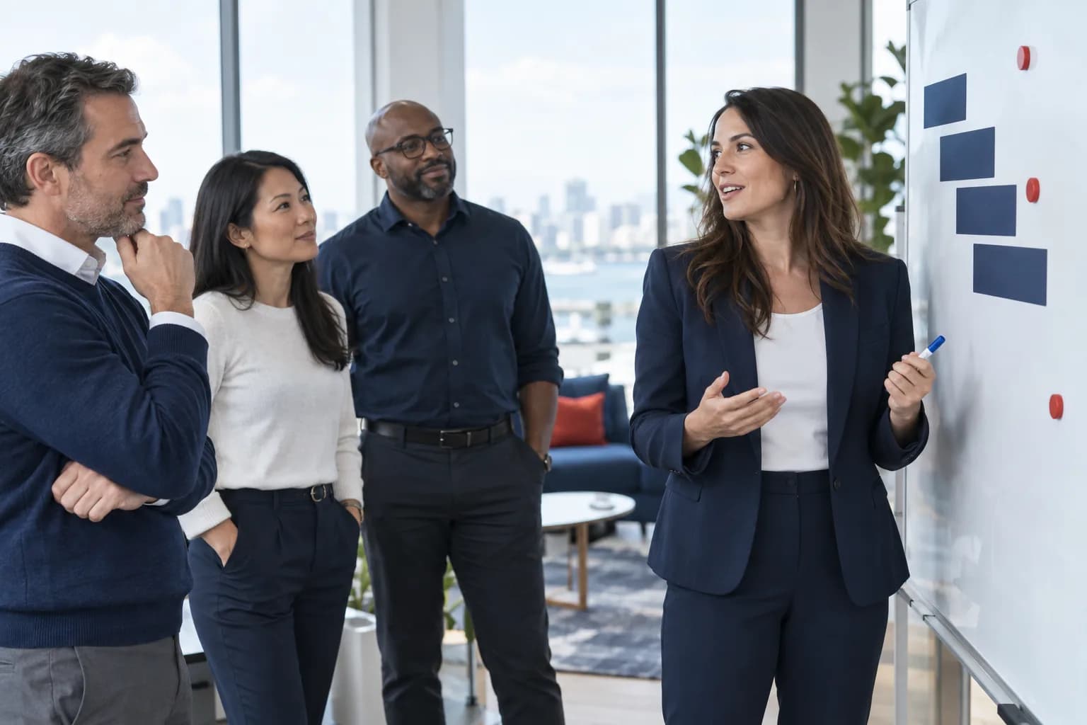 A sales specialist at work